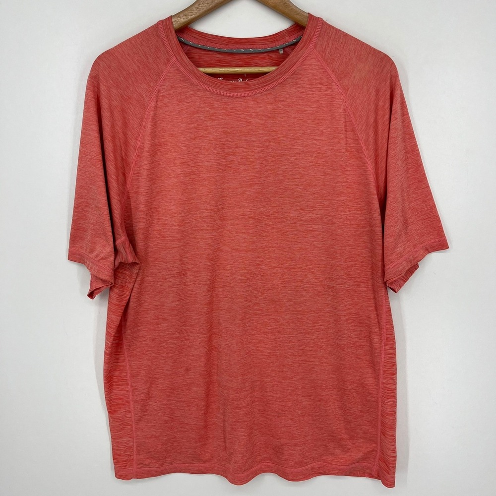 Tommy Bahama IslandZone Mens Medium Orange Heather UPF 30 T-Shirt